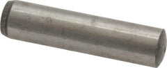 Value Collection - 8mm Diam x 34mm Pin Length Grade 8 Alloy Steel Precision Dowel Pin - Bright Finish, 1 Rounded End - Exact Tool & Supply