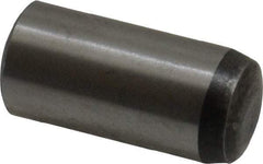 Value Collection - 10mm Diam x 22mm Pin Length Grade 8 Alloy Steel Precision Dowel Pin - Bright Finish, 1 Rounded End - Exact Tool & Supply