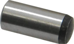 Value Collection - 10mm Diam x 24mm Pin Length Grade 8 Alloy Steel Precision Dowel Pin - Bright Finish, 1 Rounded End - Exact Tool & Supply