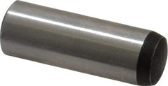Value Collection - 10mm Diam x 30mm Pin Length Grade 8 Alloy Steel Precision Dowel Pin - Bright Finish, 1 Rounded End - Exact Tool & Supply