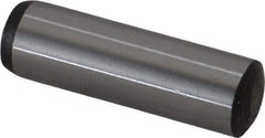 Value Collection - 10mm Diam x 34mm Pin Length Grade 8 Alloy Steel Precision Dowel Pin - Bright Finish, 1 Rounded End - Exact Tool & Supply