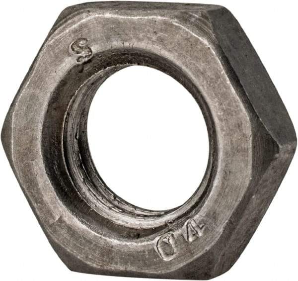 Value Collection - M12x1.75 Steel Right Hand Hex Jam Nut - 19mm Across Flats, 6mm High, Uncoated - Exact Tool & Supply