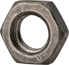Value Collection - M12x1.75 Steel Right Hand Hex Jam Nut - 19mm Across Flats, 6mm High, Uncoated - Exact Tool & Supply
