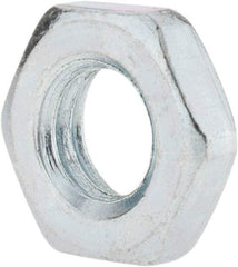 Value Collection - M10x1.50 Steel Right Hand Hex Jam Nut - 17mm Across Flats, 5mm High, Zinc-Plated Finish - Exact Tool & Supply