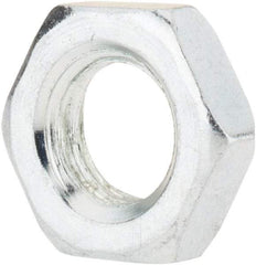 Value Collection - M12x1.75 Steel Right Hand Hex Jam Nut - 19mm Across Flats, 6mm High, Zinc-Plated Finish - Exact Tool & Supply