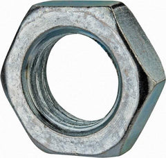Value Collection - M24x3.00 Steel Right Hand Hex Jam Nut - 36mm Across Flats, 12mm High, Zinc-Plated Finish - Exact Tool & Supply