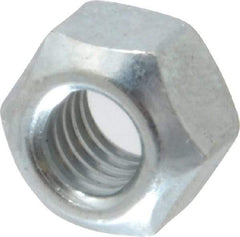 Value Collection - M8x1.25 Metric Coarse Grade 8 Hex Lock Nut with Distorted Thread - 7mm High, Zinc-Plated Finish - Exact Tool & Supply