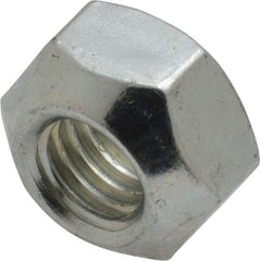 Value Collection - M10x0.15 Grade 8 Hex Lock Nut with Distorted Thread - 9mm High, Zinc-Plated Finish - Exact Tool & Supply