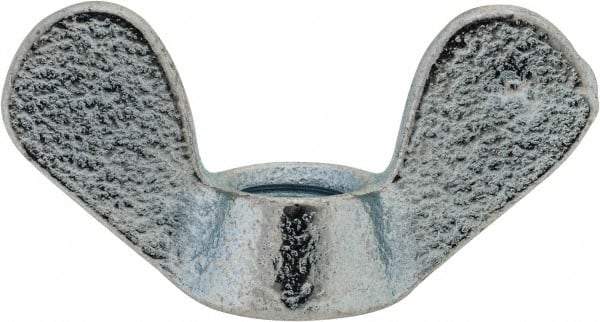 Value Collection - M8x1.25, Zinc Plated, Iron Standard Wing Nut - 3.6mm Wing Span, 18mm Wing Span - Exact Tool & Supply