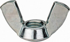 Value Collection - M10x1.50, Zinc Plated, Iron Standard Wing Nut - 4.6mm Wing Span, 23mm Wing Span - Exact Tool & Supply