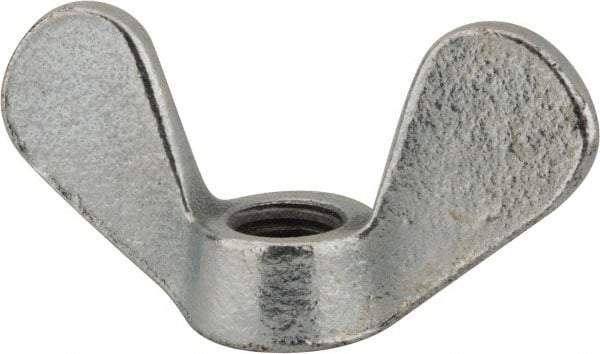 Value Collection - M12x1.75, Zinc Plated, Iron Standard Wing Nut - 5.6mm Wing Span, 31mm Wing Span - Exact Tool & Supply