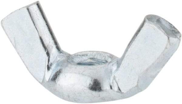 Value Collection - M4x0.70, Zinc Plated, Iron Standard Wing Nut - 1.7mm Wing Span, 8.5mm Wing Span - Exact Tool & Supply