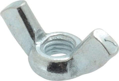 Value Collection - M6x1.00, Zinc Plated, Iron Standard Wing Nut - 2.7mm Wing Span, 15mm Wing Span - Exact Tool & Supply