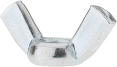 Value Collection - M10x1.50, Zinc Plated, Iron Standard Wing Nut - 4.6mm Wing Span, 23mm Wing Span - Exact Tool & Supply