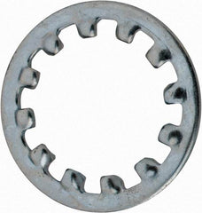 Value Collection - M20 Screw, 21mm ID, Spring Steel Internal Tooth Lock Washer - 33mm OD, Zinc-Plated, Grade 2 - Exact Tool & Supply
