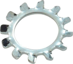 Value Collection - M10 Screw, 10.5mm ID, Spring Steel External Tooth Lock Washer - 18mm OD, Zinc-Plated, Grade 2 - Exact Tool & Supply