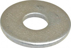 Value Collection - M10 Screw, Steel Fender Flat Washer - 10.5mm ID x 30mm OD, 2.5mm Thick, Zinc-Plated Finish - Exact Tool & Supply