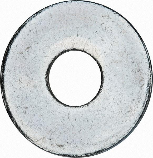Value Collection - M16 Screw, Steel Fender Flat Washer - 17mm ID x 50mm OD, 3mm Thick, Zinc-Plated Finish - Exact Tool & Supply