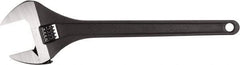 Paramount - 2-3/4" Jaw Capacity, 24" Standard Adjustable Wrench - Chrome Vanadium Steel, Black Finish - Exact Tool & Supply