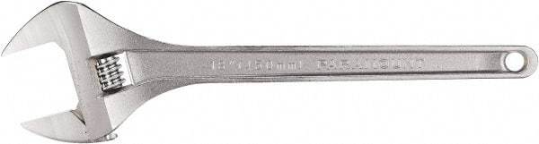 Paramount - 2-3/4" Jaw Capacity, 24" Standard Adjustable Wrench - Chrome Vanadium Steel, Chrome Finish - Exact Tool & Supply