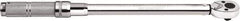 Paramount - 1/2" Drive Micrometer Type Ratchet Head Torque Wrench - 27.1 N/m to 109 N/m Torque, 16-11/16" OAL, 10 Ft/Lb Graduation - Exact Tool & Supply