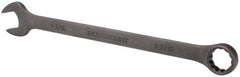 Paramount - 1-7/16" 12 Point Offset Combination Wrench - 15° Offset Angle, 19-1/2" OAL, Chrome Vanadium Steel, Black Finish - Exact Tool & Supply