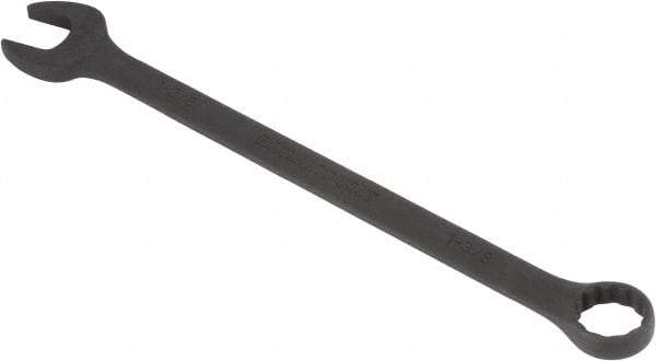 Paramount - 1-3/8" 12 Point Offset Combination Wrench - 15° Offset Angle, 18-1/2" OAL, Chrome Vanadium Steel, Black Finish - Exact Tool & Supply