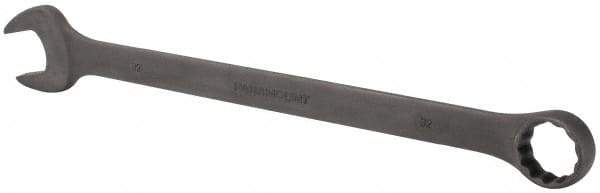 Paramount - 32mm 12 Point Offset Combination Wrench - 15° Offset Angle, 15-1/2" OAL, Chrome Vanadium Steel, Black Finish - Exact Tool & Supply