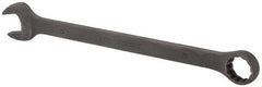 Paramount - 25mm 12 Point Offset Combination Wrench - 15° Offset Angle, 13-11/32" OAL, Chrome Vanadium Steel, Black Finish - Exact Tool & Supply