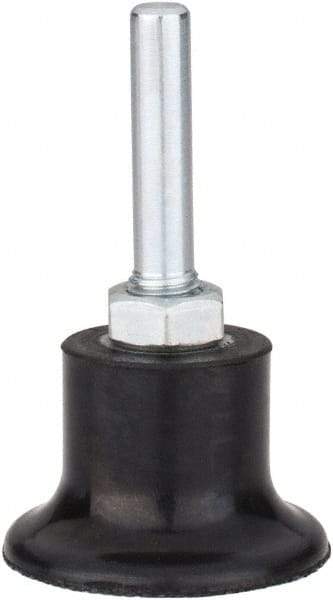 Tru-Maxx - 1-1/2" Diam Quick-Change Type P Disc Backing Pad - 1/4" Shank Diam, Medium Density, 30,000 RPM, Quick-Lok Compatible - Exact Tool & Supply