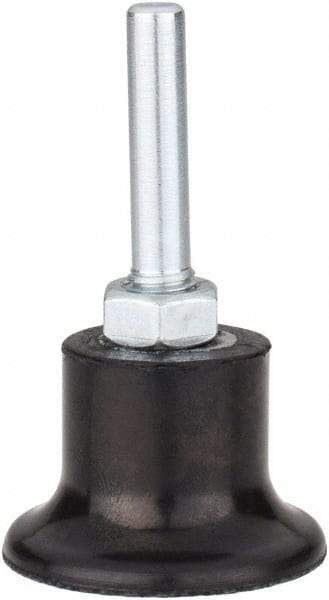 Tru-Maxx - 1-1/2" Diam Quick-Change Type P Disc Backing Pad - 1/4" Shank Diam, Hard Density, 30,000 RPM, Quick-Lok Compatible - Exact Tool & Supply