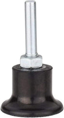 Tru-Maxx - 1-1/2" Diam Quick-Change Type P Disc Backing Pad - 1/4" Shank Diam, Hard Density, 30,000 RPM, Quick-Lok Compatible - Exact Tool & Supply
