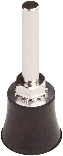 Tru-Maxx - 1" Diam Quick-Change Type P Disc Backing Pad - 1/4" Shank Diam, Medium Density, 30,000 RPM, Quick-Lok Compatible - Exact Tool & Supply