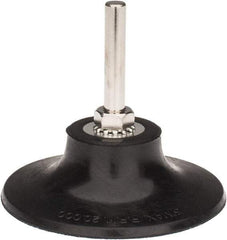 Tru-Maxx - 3" Diam Quick-Change Type R Disc Backing Pad - 1/4" Shank Diam, Soft Density, 20,000 RPM, Quick-Lok Compatible - Exact Tool & Supply