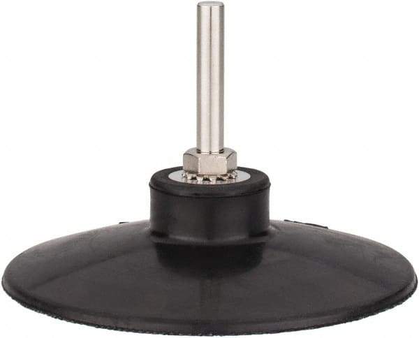 Tru-Maxx - 4" Diam Quick-Change Type S Disc Backing Pad - 1/4" Shank Diam, Medium Density, 10,000 RPM, Quick-Lok Compatible - Exact Tool & Supply