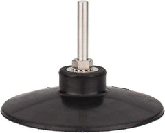 Tru-Maxx - 4" Diam Quick-Change Type S Disc Backing Pad - 1/4" Shank Diam, Medium Density, 10,000 RPM, Quick-Lok Compatible - Exact Tool & Supply