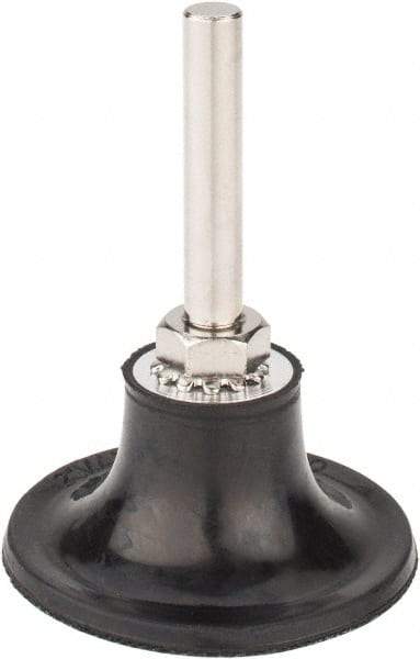 Tru-Maxx - 2" Diam Quick-Change Type S Disc Backing Pad - 1/4" Shank Diam, Medium Density, 30,000 RPM, Quick-Lok Compatible - Exact Tool & Supply