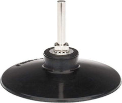 Tru-Maxx - 4" Diam Quick-Change Type R Disc Backing Pad - 1/4" Shank Diam, Medium Density, 10,000 RPM, Quick-Lok Compatible - Exact Tool & Supply