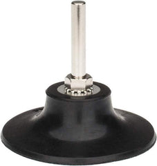 Tru-Maxx - 3" Diam Quick-Change Type R Disc Backing Pad - 1/4" Shank Diam, Medium Density, 20,000 RPM, Quick-Lok Compatible - Exact Tool & Supply
