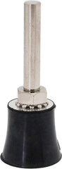 Tru-Maxx - 1" Diam Quick-Change Type R Disc Backing Pad - 1/4" Shank Diam, Medium Density, 30,000 RPM, Quick-Lok Compatible - Exact Tool & Supply