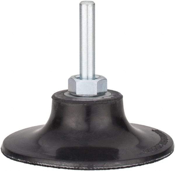 Tru-Maxx - 3" Diam Quick-Change Type P Disc Backing Pad - 1/4" Shank Diam, Medium Density, 20,000 RPM, Quick-Lok Compatible - Exact Tool & Supply