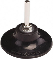 Tru-Maxx - 3" Diam Quick-Change Type P Disc Backing Pad - 1/4" Shank Diam, Hard Density, 20,000 RPM, Quick-Lok Compatible - Exact Tool & Supply