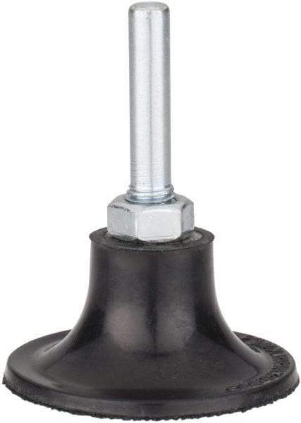 Tru-Maxx - 2" Diam Quick-Change Type P Disc Backing Pad - 1/4" Shank Diam, Medium Density, 30,000 RPM, Quick-Lok Compatible - Exact Tool & Supply