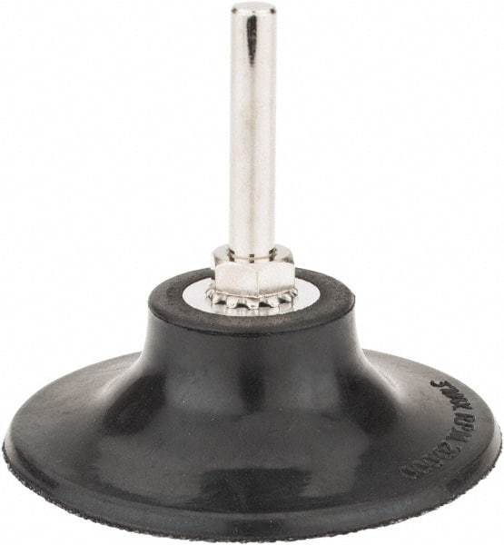 Tru-Maxx - 3" Diam Quick-Change Type S Disc Backing Pad - 1/4" Shank Diam, Soft Density, 20,000 RPM, Quick-Lok Compatible - Exact Tool & Supply