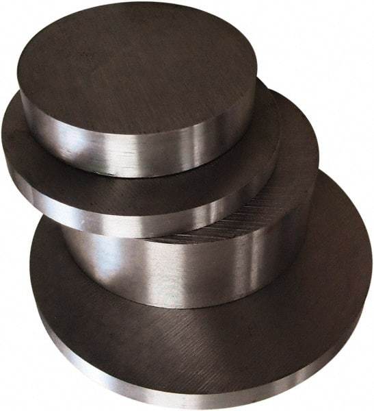 Value Collection - 8 Inch Diameter, 1/2 Inch Long, A-2 Air Hardening Decarb Free Tool Steel Round - Stock Length - Exact Tool & Supply
