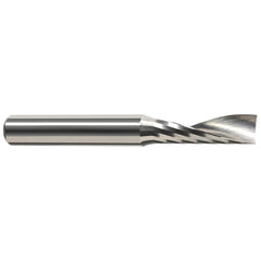 Harvey Tool - 1/16", 0.186" LOC, 1/8" Shank Diam, 1-1/2" OAL, 1 Flute Solid Carbide Square End Mill - Exact Tool & Supply