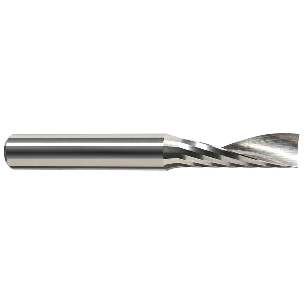 Harvey Tool - 5/64", 13/32" LOC, 1/8" Shank Diam, 2" OAL, 1 Flute Solid Carbide Square End Mill - Exact Tool & Supply