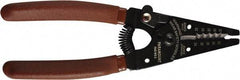 Paramount - 30 to 22 AWG Capacity Wire Stripper - 6" OAL, Plastic Dipped Handle - Exact Tool & Supply