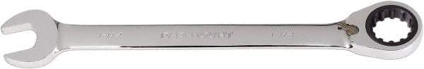 Paramount - 1-1/4" 12 Point Combination Wrench - 13° Head Angle, 16-11/16" OAL, Chrome Vanadium Steel, Polished Finish - Exact Tool & Supply
