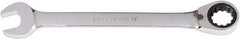 Paramount - 1" 12 Point Combination Wrench - 13° Head Angle, 12-11/16" OAL, Chrome Vanadium Steel, Polished Finish - Exact Tool & Supply